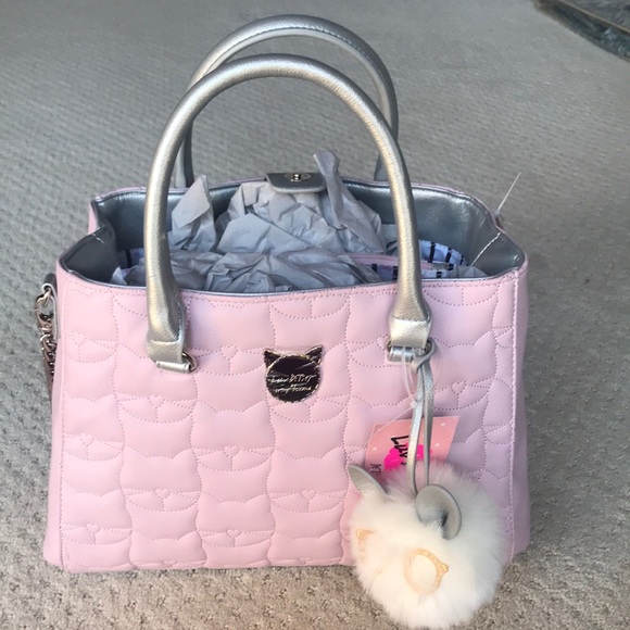Betsey Johnson Bags New Betsey Johnson Pink Cat Tote Bag Satchel